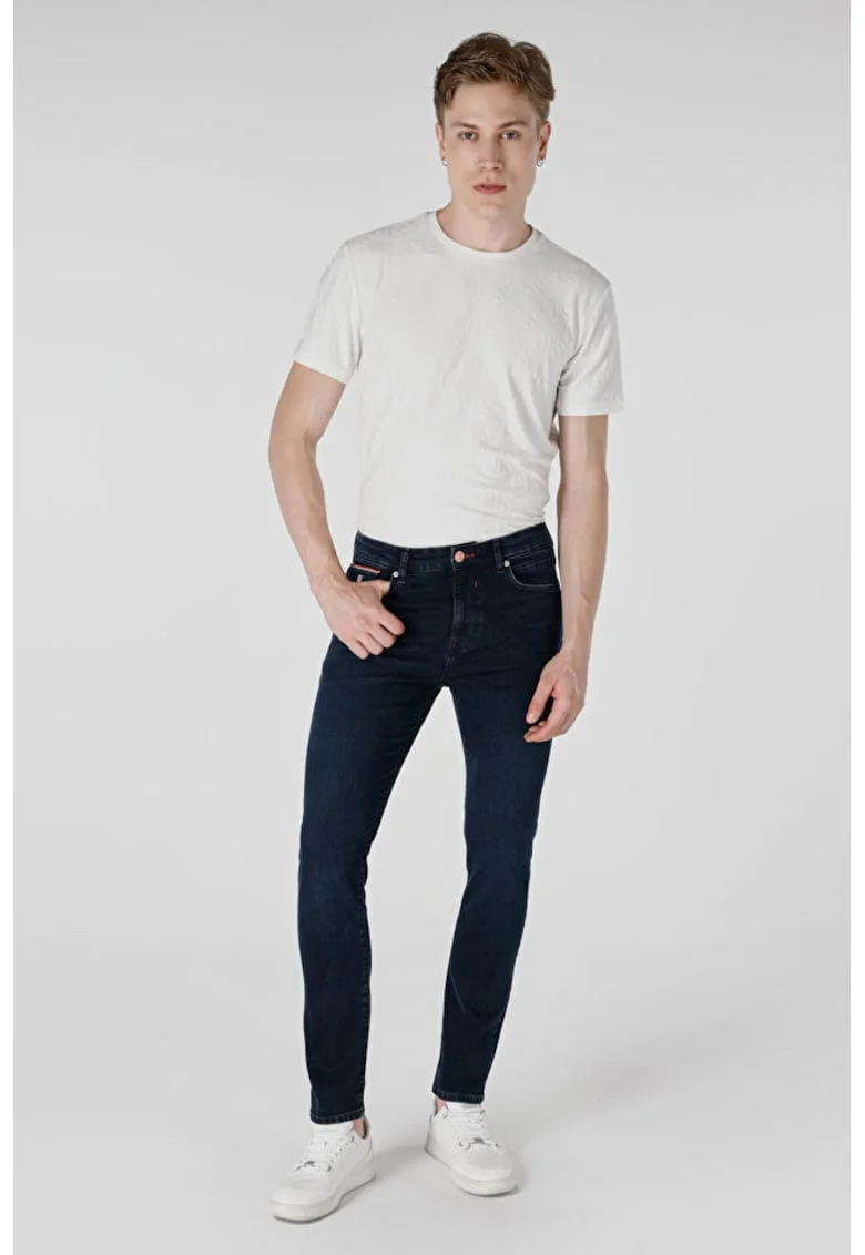 Pantaloni De Barbati Albastru Inchis Skinny Fit Cl1065217 8683197839978, Albastru inchis