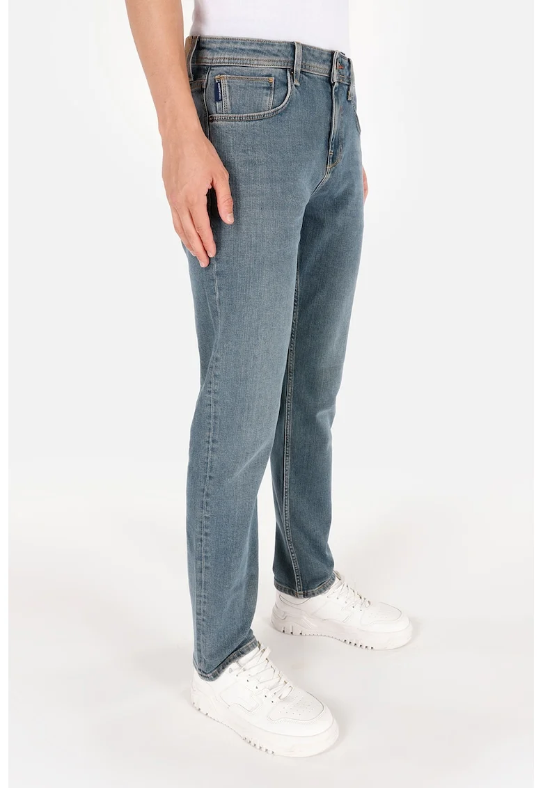 Blugi relaxed fit, Albastru