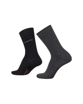 Set 2 perechi sosete, barbati,  bumbac, Negru | gri