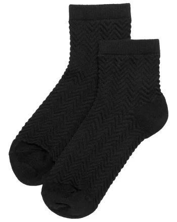 Set sosete  Nera 2, negru si bej deschis, bumbac, lungi, Negru