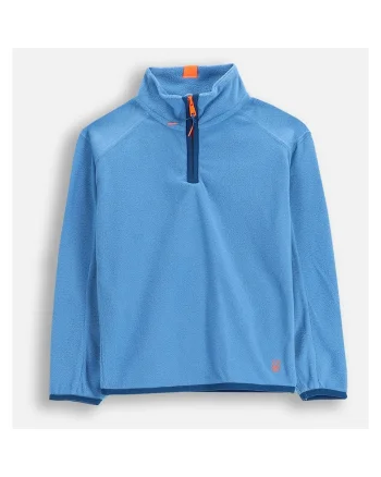 Bluza fleece cu fenta cu fermoar