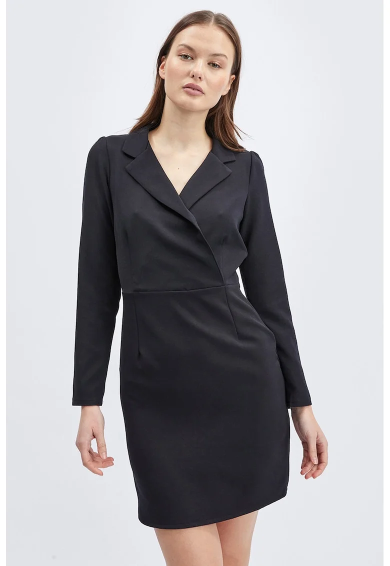 Rochie scurta cambrata, Negru