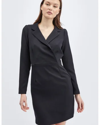 Rochie scurta cambrata, Negru
