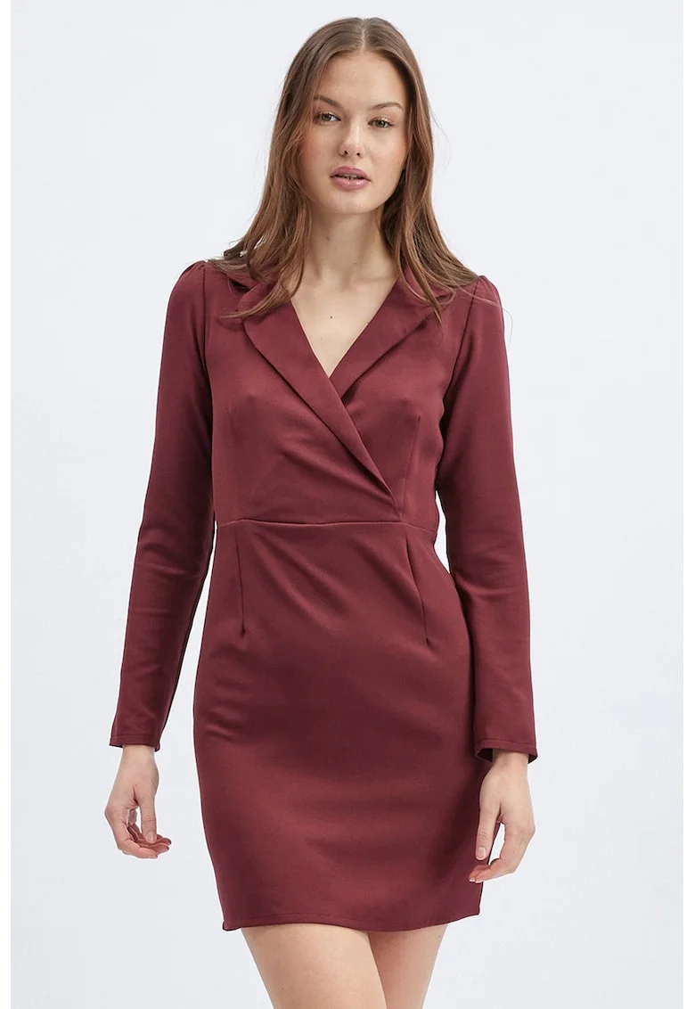 Rochie scurta cambrata, Violet tyrian