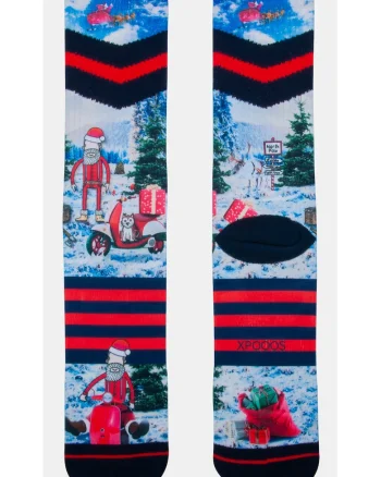 Sosete lungi cu model de Craciun,