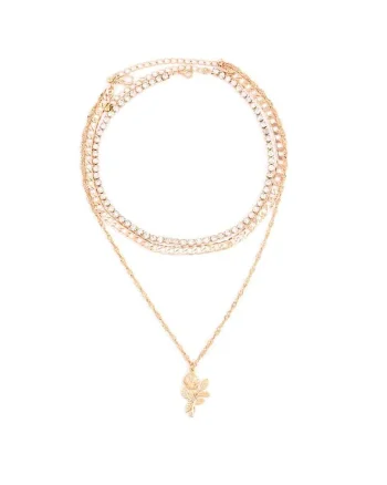 Colier Chantale Gold C14,  Aliaj metalic, Auriu