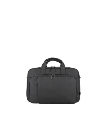 Geanta unisex cu bareta de umar, pentru laptop, Negru