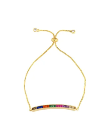 Bratara aurie, cu pietre multicolore, Medea C1,