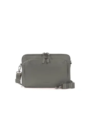 Geanta unisex de piele pentru laptop, Grayed Jade, 23 x 34 x 8.5 CM