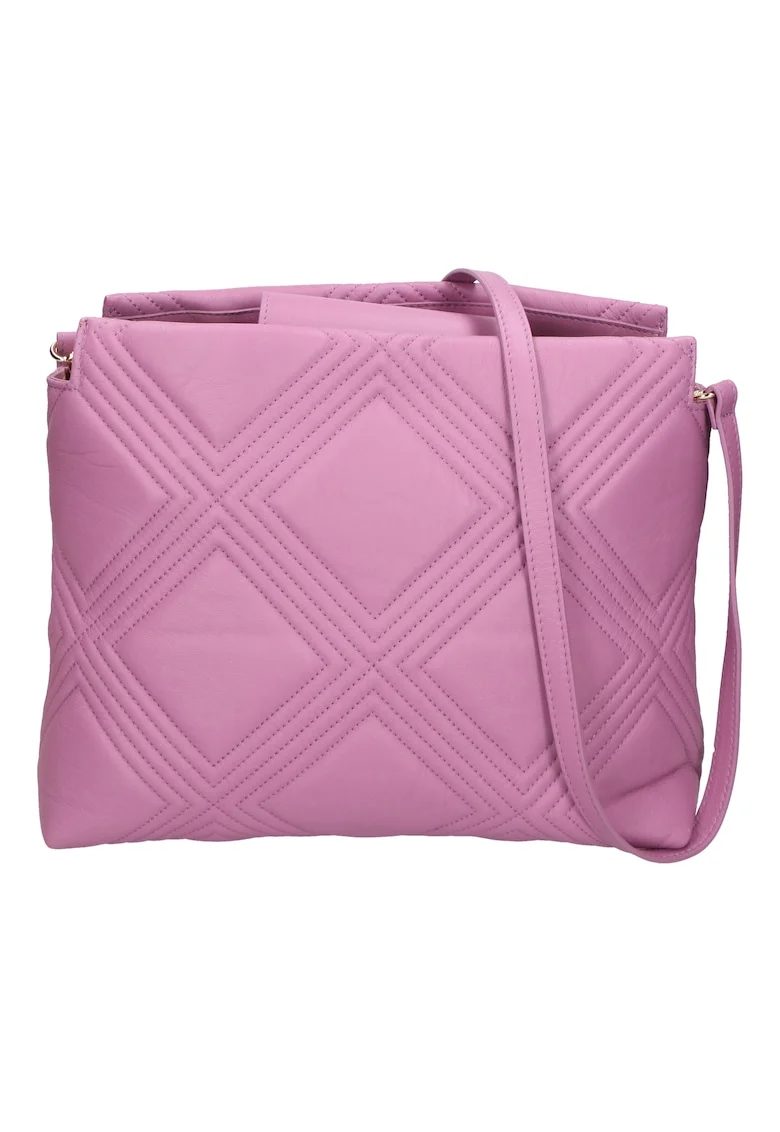 Geanta shopper cu cusaturi decorative, Lila
