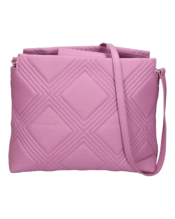 Geanta shopper cu cusaturi decorative, Lila