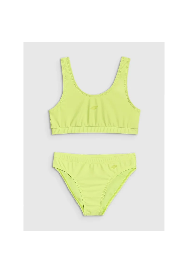 Costum de Baie pentru Fete  Doua Piese, Sintetic, verde lime