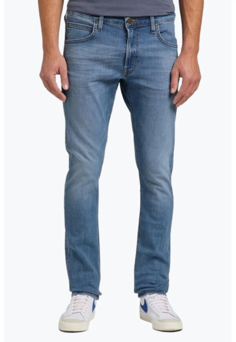 Blugi barbati Luke cu croiala Slim Tapered albastru, Albastru deschis