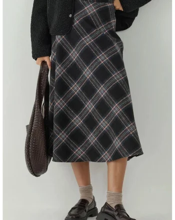 Fuste,  Fusta Maxi A, bleumarin, textil
