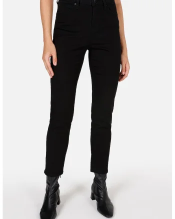 Blugi skinny cu talie inalta, Negru