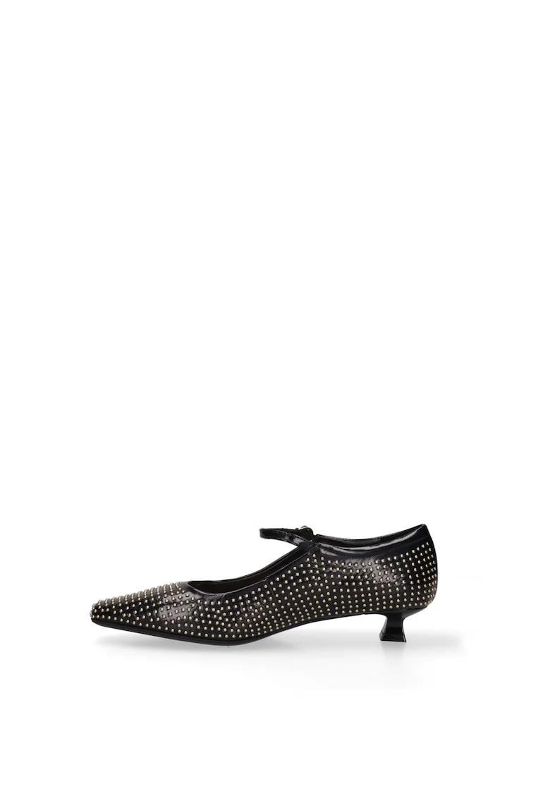 Pantofi Mary Jane din piele, Negru