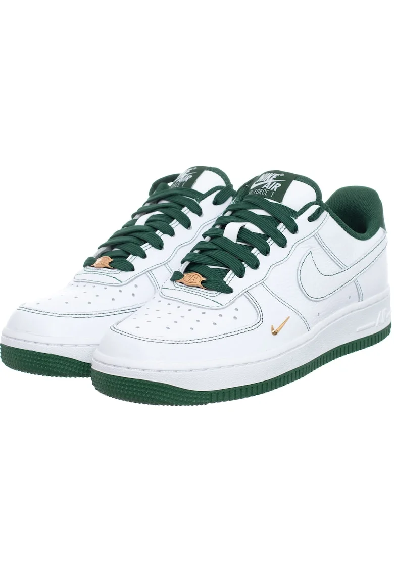 Tenisi barbati  W Air Force 1'07 Mini Jewel, piele alb/verde, Alb/Verde