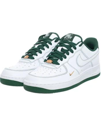 Tenisi barbati  W Air Force 1'07 Mini Jewel, piele alb/verde, Alb/Verde