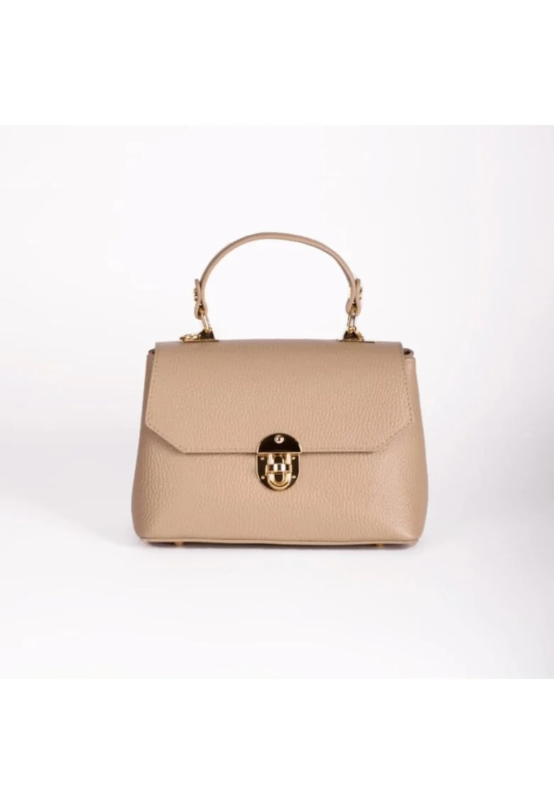 Geanta dama Grace  piele naturala nude