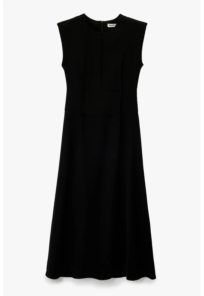 Rochie midi fara maneci, Negru