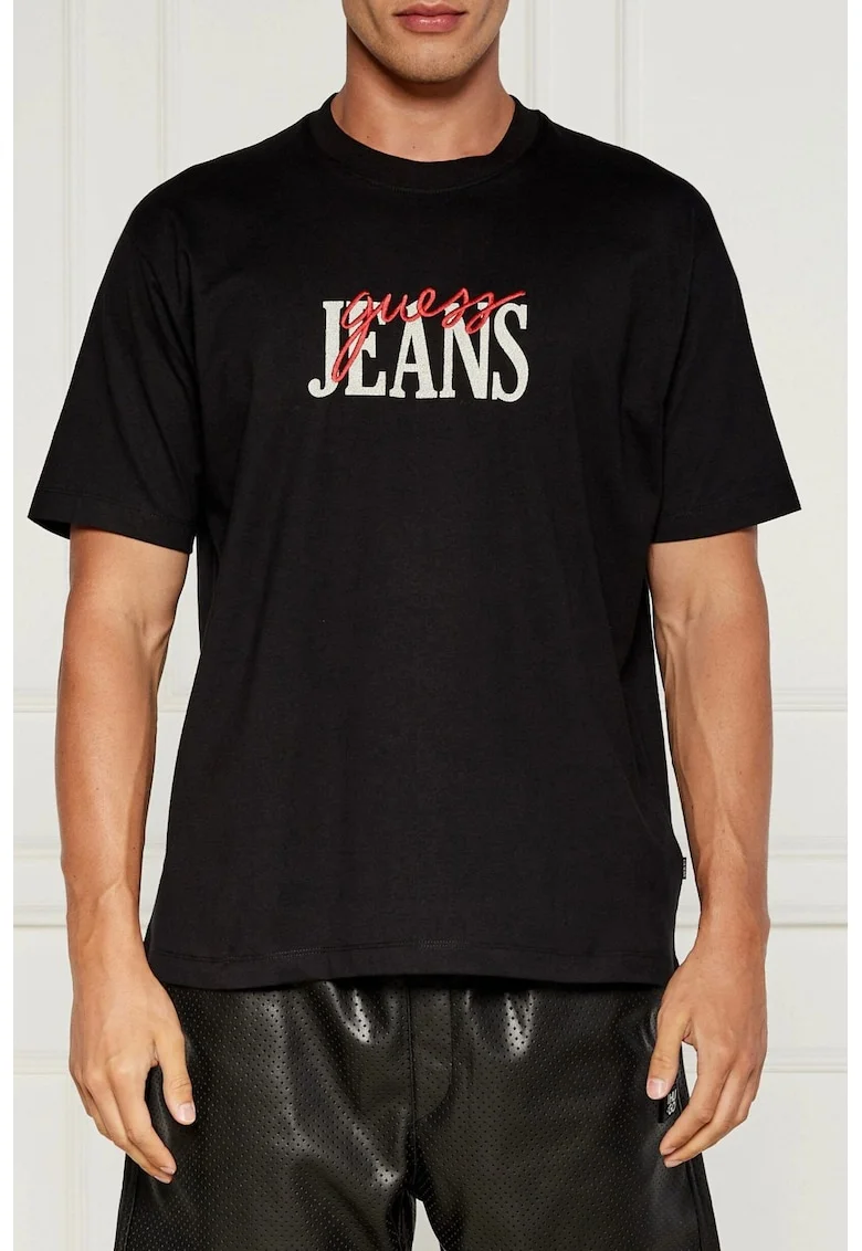 Tricou barbati Oversize  M4YI47, Negru