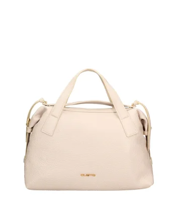 Geanta shopper de piele ecologica, Bej deschis