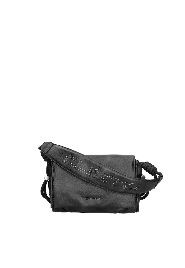 Borseta de piele ecologica Umbriel Ultra, Negru stins