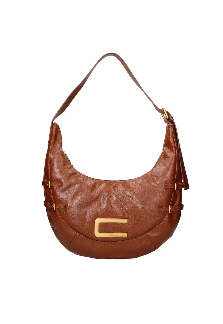 Geanta de piele ecologica Linnea, Caramel