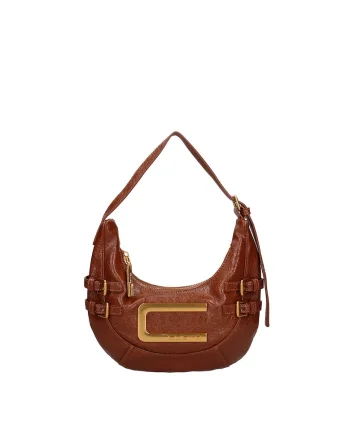 Geanta de piele ecologica cu maner Seraphina, Caramel