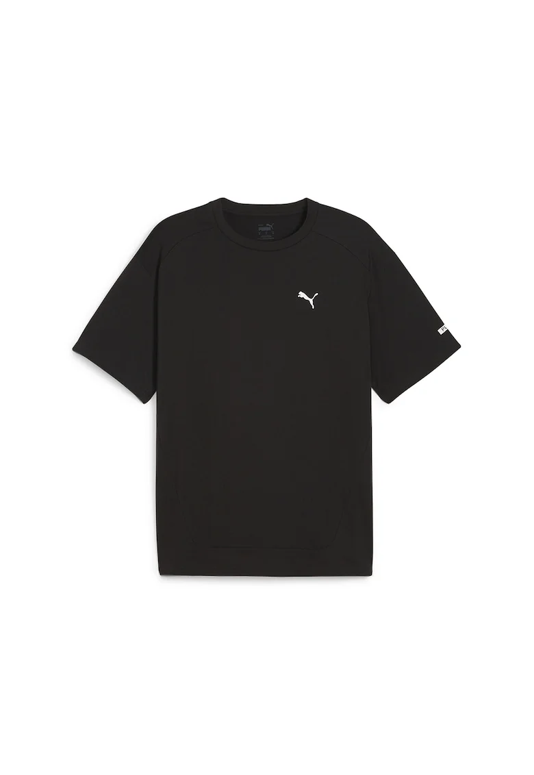 Tricou de bumbac cu decolteu la baza gatului Rad/Cal