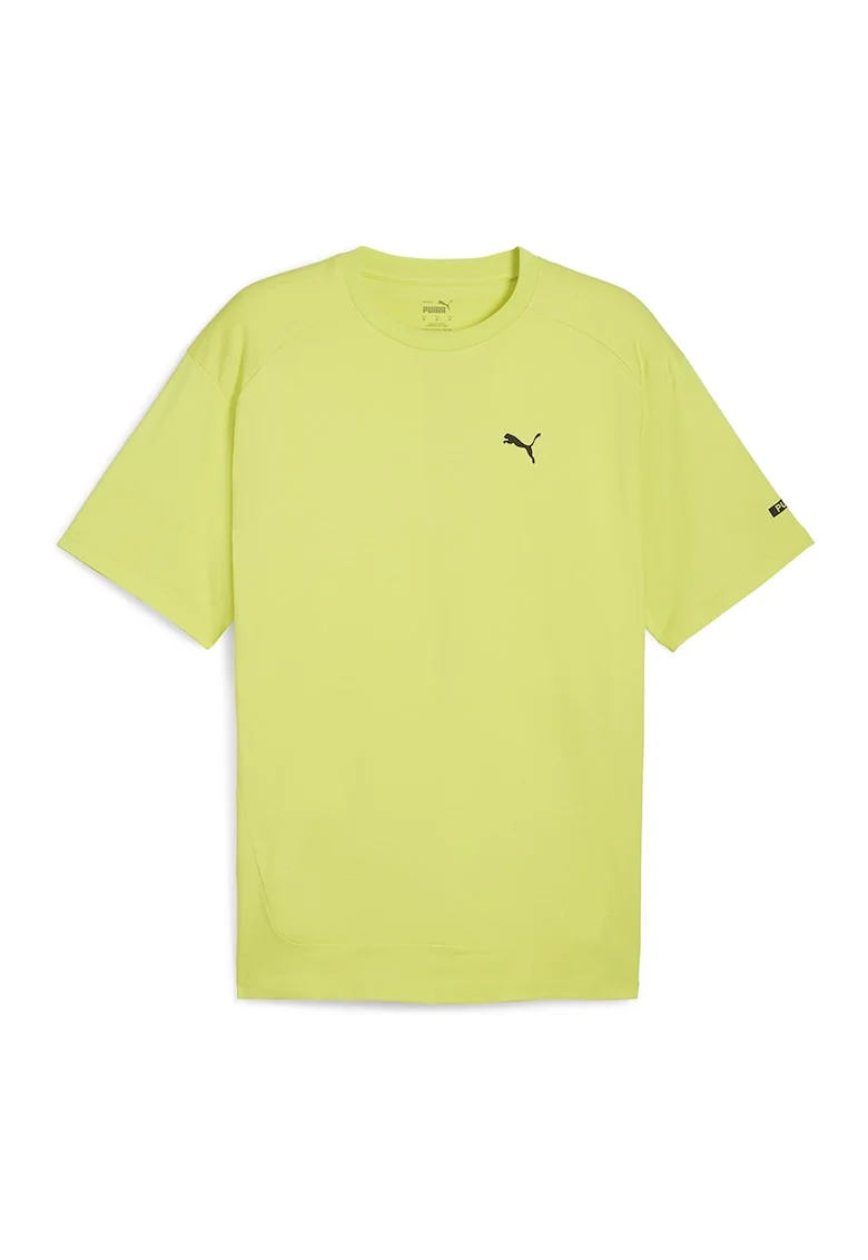 Tricou de bumbac cu decolteu la baza gatului Rad/Cal