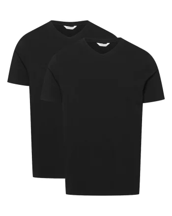 Tricou cu maneca scurta Move  set de 2 perechi Negru - 32157, Negru