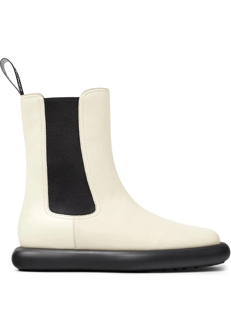 Ghete Chelsea de piele Onda 51791, Alb
