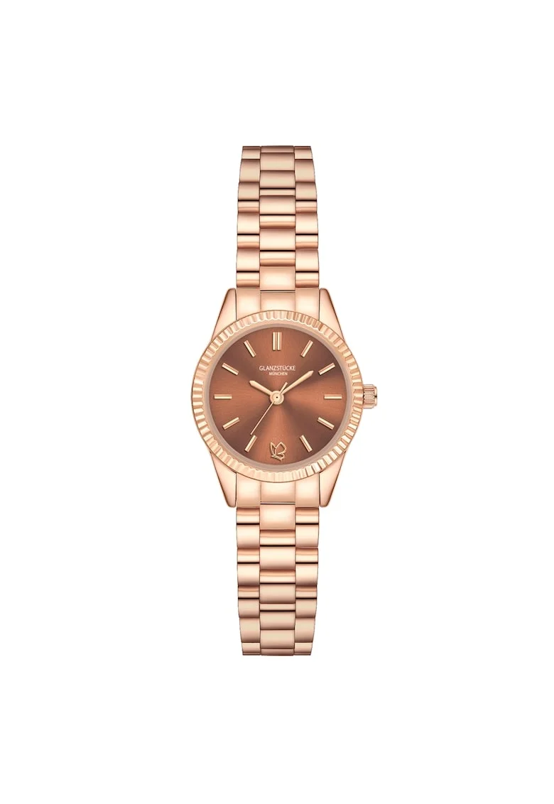 Ceas analog de otel inoxidabil, Auriu rose