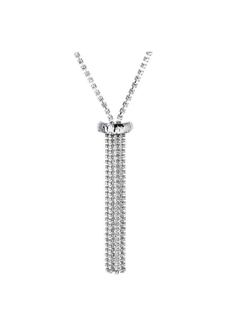 Colier  Crystal, Charlotte, Argintiu