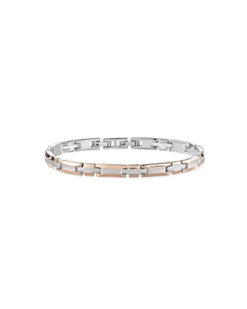 Bratara  SKR38, Argintiu, Rose gold