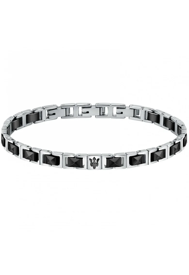 Bratara  JM420ATI07, Argintiu, Negru