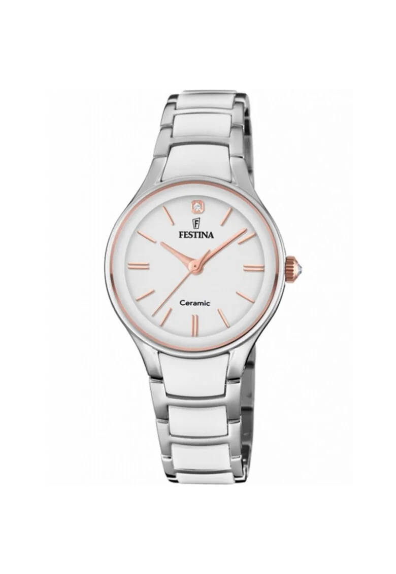 Ceas de dama  ceramica, F20474/2 1327628566, Alb