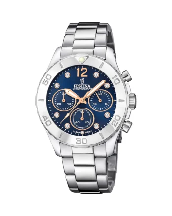Ceas Dama,  Mademoiselle cu Cristale F20603/3 1797061828, Albastru