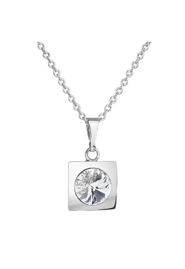 Colier cu cristale Swarovski  Crystal 7730-1405-02, Argintiu