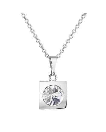 Colier cu cristale Swarovski  Crystal 7730-1405-02, Argintiu