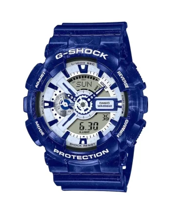 Ceas barbatesc  GA-110BWP-2AER Quartz Albastru