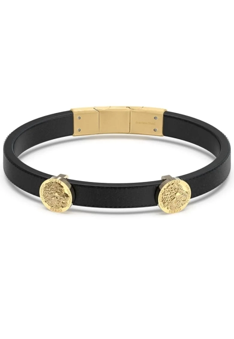 Bratara  Lion King piele JUMB03013JWYGT-U, Auriu, Negru