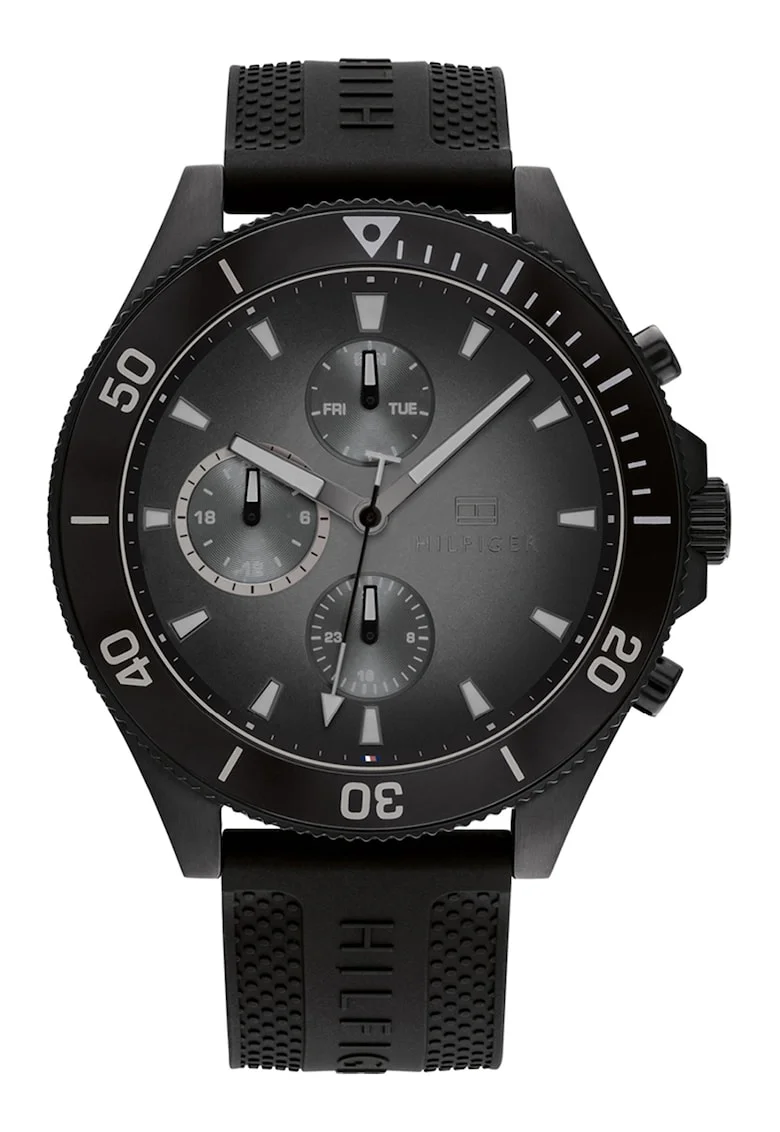 Ceas quartz cu functii multiple, Negru