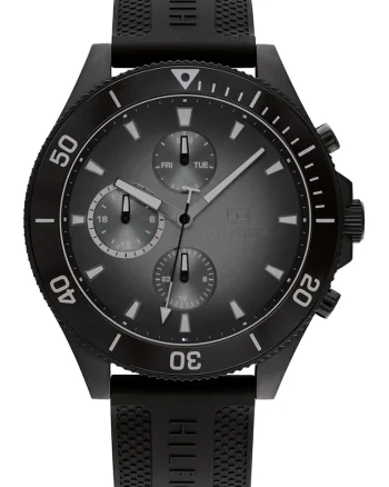 Ceas quartz cu functii multiple, Negru