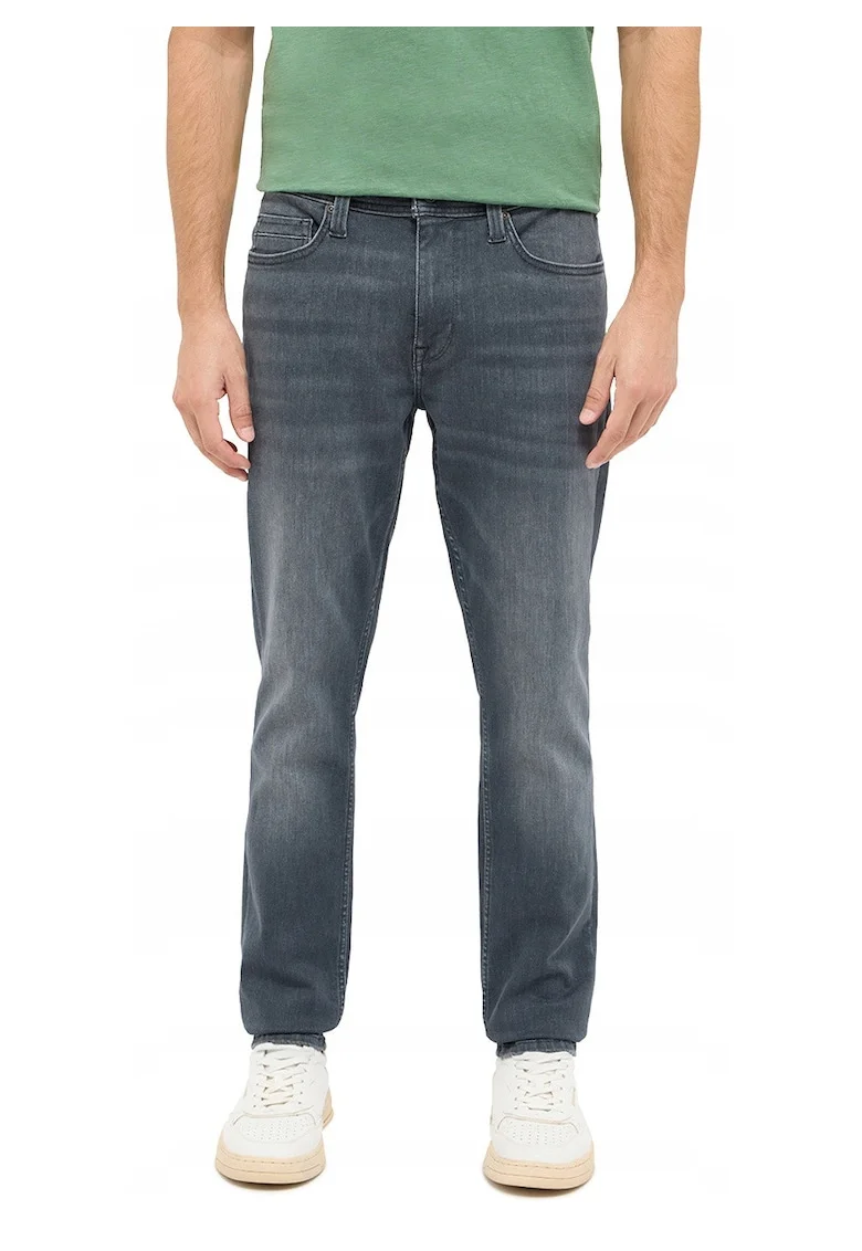 Blugi Slim Fit Barbati, Gri inchis