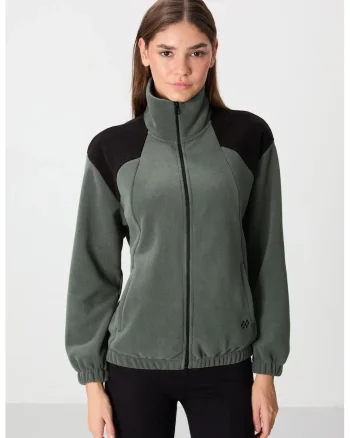 Hanorac dama,  oversized, fleece, gri