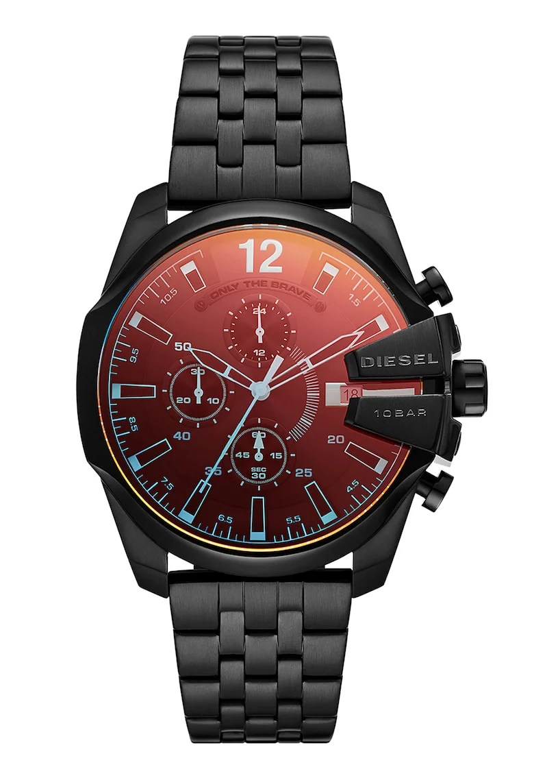 Ceas quartz cronograf, Negru