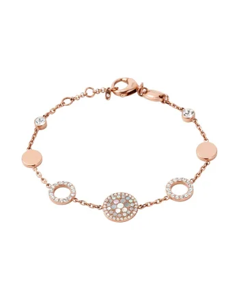 Bratara auriu rose cu elemente rotunde, Auriu rose