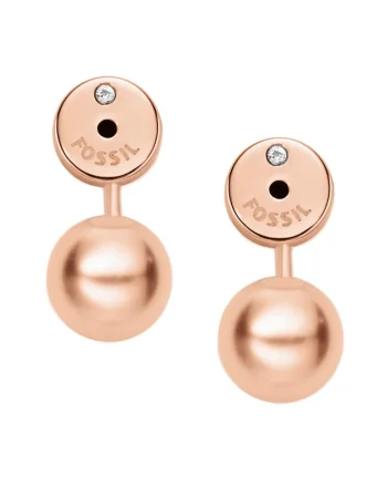 Accesorii pentru cercei auriu rose cu design curbat